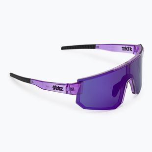 Okulary przeciwsłoneczne Bliz P005 transparent purple/smoke purple mirror