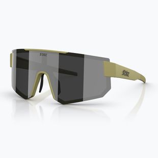 Okulary przeciwsłoneczne Bliz P005 matte amber green/smoke silver mirror
