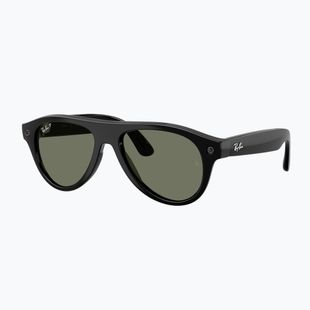 Okulary z kamerą Ray-Ban Meta Aviator shiny black/g15 green polar