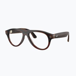 Okulary z kamerą Ray-Ban Meta Aviator transp. umber/trs jade