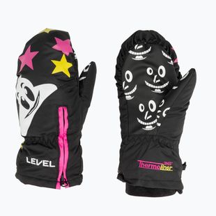 Rękawice narciarskie dziecięce Level Lucky Mitt ninja pink