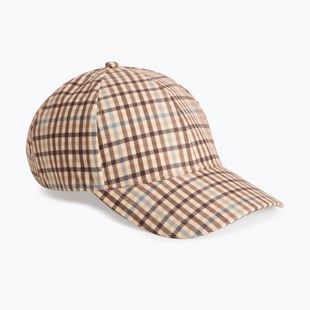 Czapka z daszkiem damska Woolrich Check Baseball Cap beige check