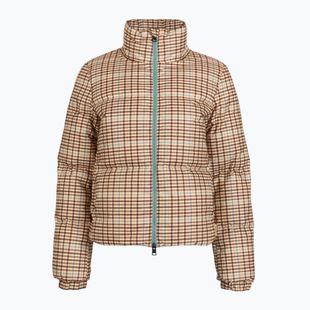Kurtka damska Woolrich Printed Wool beige check