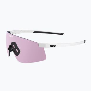 Okulary przeciwsłoneczne Koo Nova white matt/photochromic pink