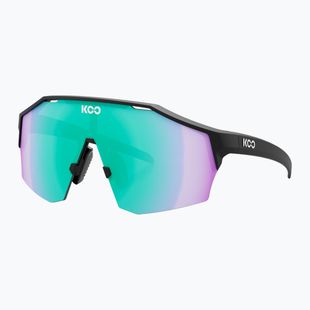 Okulary przeciwsłoneczne Koo Alibi black matt/green photochromic mirror