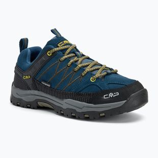 Buty trekkingowe juniorskie CMP Rigel Low Wp blue ink/yellow