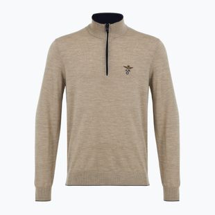 Sweter męski Aeronautica Militare 1/2 Zip sand melange