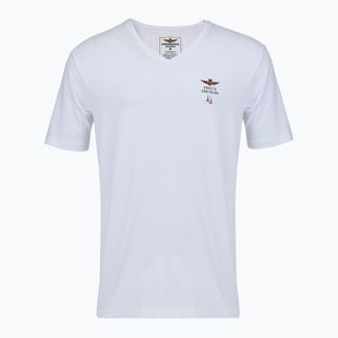Koszulka męska Aeronautica Militare AM1UTI006 V-Neck white
