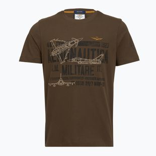 Koszulka męska Aeronautica Militare TS2535UJ00641 chestnut brown