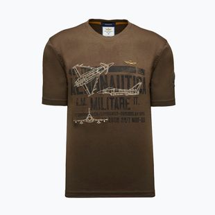 Koszulka męska Aeronautica Militare TS2535UJ00641 chestnut brown