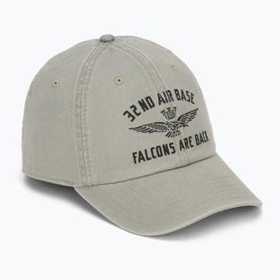 Czapka z daszkiem męska Aeronautica Militare HA1252UCT02476 dried sage