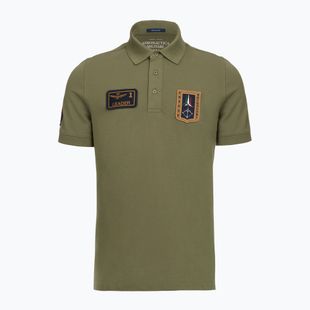 Koszulka męska Aeronautica Militare PO1927UP00191 Polo lichen green