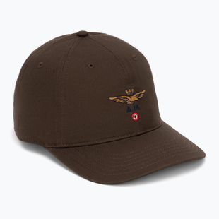 Czapka z daszkiem męska Aeronautica Militare HA1246UCT02 chestnut brown
