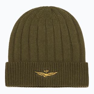 Czapka zimowa męska Czapka Aeronautica Militare 262CU0098UL00485 verde militare
