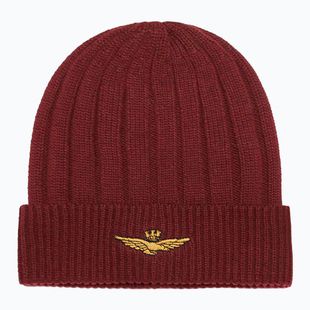 Czapka zimowa męska Czapka Aeronautica Militare 262CU0098UL00485 bordeaux