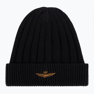 Czapka zimowa męska Czapka Aeronautica Militare 262CU0098UL00485 jet black