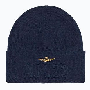 Czapka zimowa męska Czapka Aeronautica Militare 262CU0099UL00949 Blu Navy