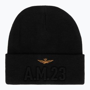 Czapka zimowa męska Czapka Aeronautica Militare 262CU0099UL00949 jet black