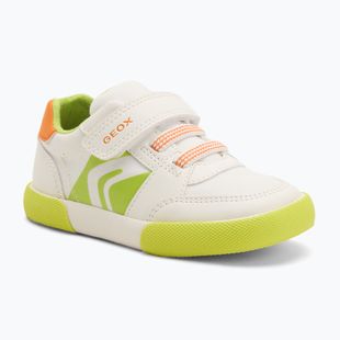 Buty dziecięce Geox Gisli white/fluo green