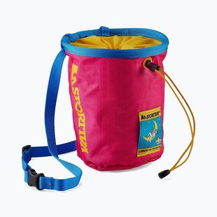 Woreczek na magnezję La Sportiva Granite Climbing On The Moon fucsia/giallo