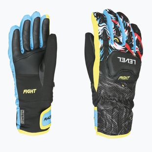 Rękawice narciarskie dziecięce Level Race Jr black/yellow