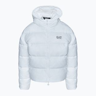 Kurtka damska EA7 Emporio Armani Train Shiny ECO Extra Padded Bomberka white