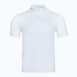 Koszulka męska EA7 Emporio Armani Train Visibility Polo white