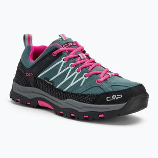 Buty trekkingowe  juniorskie CMP Rigel Low Wp mineral green/purple fluo