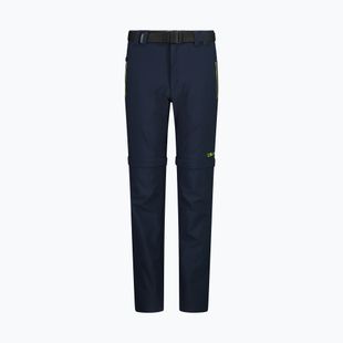 Spodnie trekkingowe dziecięce CMP 3T51644 Zip Off b.blue/limegreen