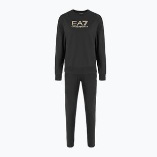 Dres damski EA7 Emporio Armani Train Tracksuit MaxiLogo black/gold