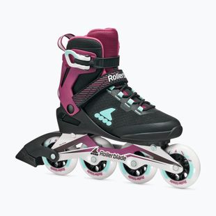 Rolki damskie Rollerblade Macroblade 84 W black/burgundy/ocean green