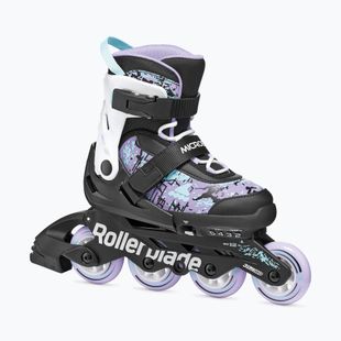 Rolki dziecięce Rollerblade Microblade SL Jr black/lavender/light blue