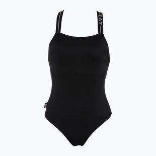 Strój kąpielowy EA7 Emporio Armani Logo Tape One Piece black