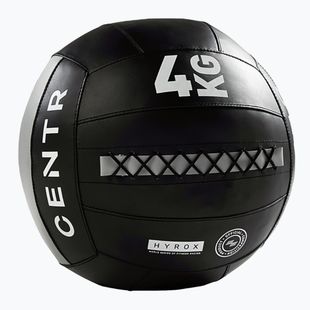Piłka lekarska CENTR Competition Wall Ball Centr x Hyrox 4 kg black