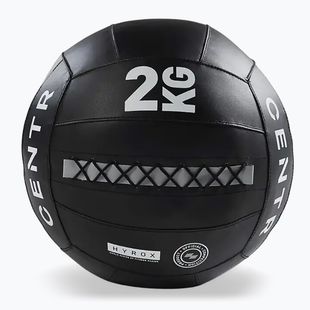 Piłka lekarska CENTR Wall Ball Centr x Hyrox 2 kg black