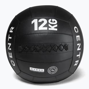 Piłka lekarska CENTR Wall Ball Centr x Hyrox 12 kg black