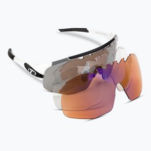 Okulary przeciwsłoneczne Tifosi Sledge Lite matte white/smoke/ac red/clear