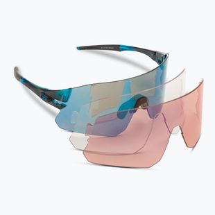 Okulary przeciwsłoneczne Tifosi Rail Clarion crystal blue/clarion blue/ac red/clear