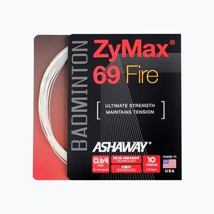 Naciąg badmintonowy ASHAWAY ZyMax 69 Fire - set white