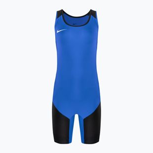 Trykot zapaśniczy męski Nike Weightlifting Singlet royal/black