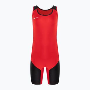 Trykot zapaśniczy męski Nike Weightlifting Singlet scarlet/black
