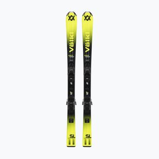 Narty zjazdowe dziecięce Völkl Racetiger Jr Yellow + wiązania 7.0 VMotion Jr 130-160 cm black