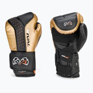 Rękawice bokserskie Rival RB10 Intelli-Shock Bag black/gold