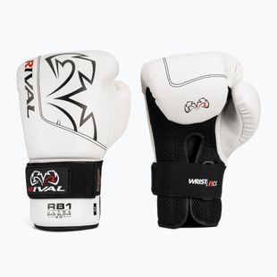 Rękawice bokserskie Rival RB1 Ultra Bag 2.0 white