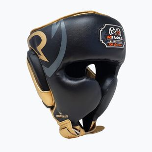 Kask bokserski Rival RHG100 Professional Headgear black/gold