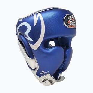 Kask bokserski Rival RHG100 Professional Headgear blue/silver