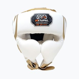 Kask bokserski Rival RHG100 Professional Headgear white/gold