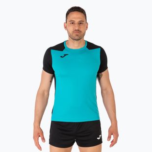 Koszulka do biegania męska Joma Record II turquoise black
