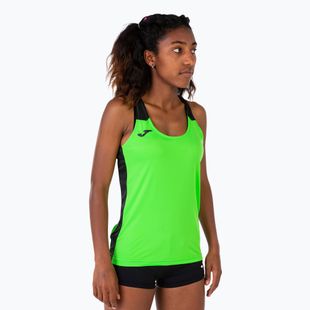 Koszulka do biegania damska Joma Record II Tank Top fluor green/black