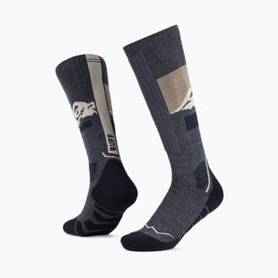 Skarpety BUFF Merino Heavyweight Over The Calf night blue